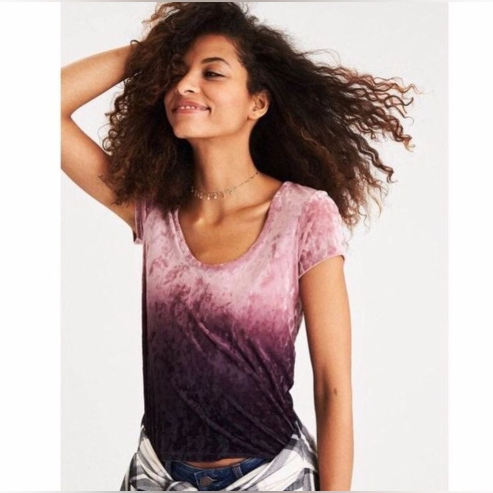 American Eagle Velvet Shirt